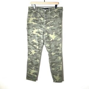 Gap army print green high-rise universal legging jeggings jeans size 16  B110
